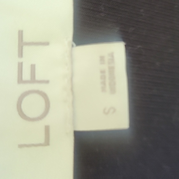 Loft Black Eyelet Sleeve Top - Picture 2 of 8